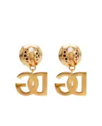 Dolce&Gabbana Сережки-кліпси з логотипом - Артикул: WER6M1-W1111