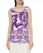 Dolce&Gabbana Топ с принтом майолики - Артикул: F7AV2T-FS8C0