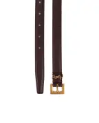 Saint Laurent Шкіряний ремінь Monogram narrow - Артикул: 554465-BOO0W