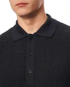 Balmain Сорочка-поло Balmain Monogram - Артикул: GH1GB044KI03