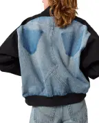 Stella McCartney Куртка джинсова в стилі Patchwork - Артикул: 6D04483SQH49