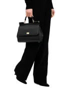 Dolce&Gabbana Кожаная сумка Sicily Large - Артикул: BB6002-B1001
