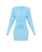 Stella McCartney Платье плиссированное с длинными рукавами - Артикул: 6A06393GU301