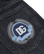 Dolce&Gabbana Детские джинсы с вышивкой логотипа - Артикул: L42F85-LDD39-B