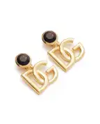 Dolce&Gabbana Сережки-кліпси з логотипом - Артикул: WER6M2-W1111