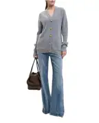 Balmain Кардиган из кашемира и шерсти - Артикул: FF0KO003KJ17