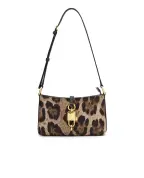 Dolce&Gabbana Сумка на плечо Lock с леопардовым принтом - Артикул: BB7891-A0007