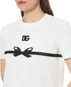 Dolce&Gabbana Футболка с вышитым логотипом - Артикул: F8V42Z-GDC6B