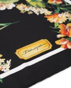 Dolce&Gabbana Хустка Каре з шовку з квітковим принтом - Артикул: FN092R-GDC7B