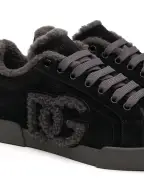 Dolce&Gabbana Снікери Portofino Light з телячої шкіри та овчини - Артикул: CK2374-AJ222