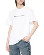 Stella McCartney Футболка оверсайз с логотипом - Артикул: 6J01583SPY48