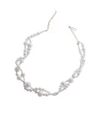 Completedworks Намисто з переробленого золота з перлами та вермелем - Артикул: P208