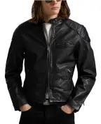 Polo Ralph Lauren Куртка CAFÉ RACER зі шкіри - Артикул: 710970573001