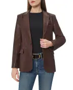 NILI LOTAN Жакет Belmonde из кожи - Артикул: 13128-L190