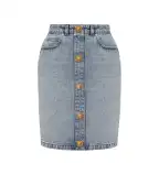 Balmain Джинсова спідниця - Артикул: FF0LC267DF97
