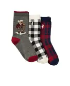 Polo Ralph Lauren Детские носки Polo Bear (3 пары) - Артикул: 442P03158001