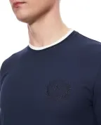 Dolce&Gabbana Лонгслив с вышивкой логотипа - Артикул: G8SW5Z-HU7WZ