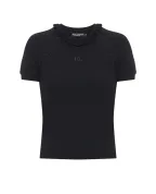 Dolce&Gabbana Футболка с кружевом и вышивкой - Артикул: F8V88Z-GDDPN