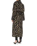 Balmain Тренч с поясом из бархата и жаккарда	 - Артикул: FF1TL180CG06