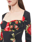 Dolce&Gabbana Сукня-футляр із квітковим принтом - Артикул: F610FT-FSICD