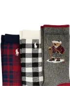 Polo Ralph Lauren Детские носки Polo Bear (3 пары) - Артикул: 444P03158001
