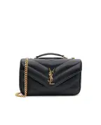 Saint Laurent Кожаная сумка Loulou - Артикул: 801437-AAEAX