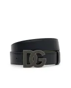 Dolce&Gabbana Ремінь двосторонній зі шкіри - Артикул: BC4966-AZ345