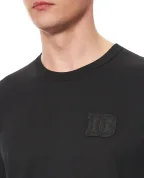 Dolce&Gabbana Футболка из хлопка с нашивкой - Артикул: G8PV1Z-G7P3N