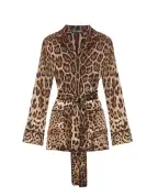 Dolce&Gabbana Пижамная рубашка из шёлка - Артикул: F5I89T-FSAXY