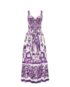 Dolce&Gabbana Платье с принтом Майолики - Артикул: F6TTHT-FI5JP