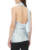 Balmain Атласный топ из шелка - Артикул: FF1AG700MH40