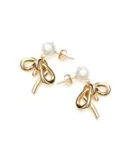 Completedworks Сережки з перлів та переробленого золота з позолотою - Артикул: P203