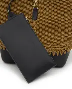 Saint Laurent Сумка LE 37 з плетеної рафії та шкіри - Артикул: 773991-FAEBN