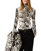 Stella McCartney Боди с высоким воротником и принтом - Артикул: 6T02793HS320