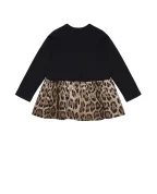 Dolce&Gabbana Дитяча сукня з леопардовим принтом - Артикул: L5JDAW-G7PRY-B