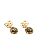 Dolce&Gabbana Сережки-кліпси з логотипом - Артикул: WER6V2-W1111