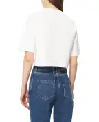 Balmain Футболка укороченная с логотипом - Артикул: GF1EE145BD41