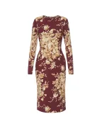 Dolce&Gabbana Сукня з шовку з квітковим принтом - Артикул: F6GAVT-FSA7Y