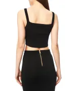 Balmain Вязаный топ-бралетт с пуговицами - Артикул: GF1AA415KJ43