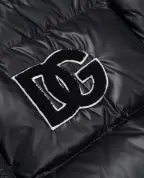 Dolce&Gabbana Дитячий пуховик з монограмою логотипу - Артикул: L4JB6F-G7PK1-S