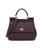 Dolce&Gabbana Кожаная сумка Sicily Medium - Артикул: BB6003-B1001