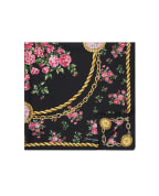 Dolce&Gabbana Шовкова хустка з квітковим принтом - Артикул: FN090R-GDDLM