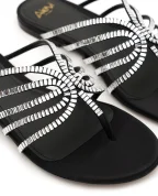 Alevi Шльопанці з кристалами з шовку - Артикул: L26SD009.5.0222997