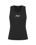 Balmain Свободная майка с принтом - Артикул: GF1EB075BD40