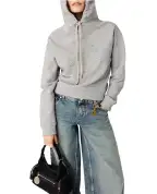 Stella McCartney Толстовка вкорочена з вишитим логотипом - Артикул: 6J04343SQA25