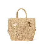 Alanui Сумка-тоут із рафії з пальмою - Артикул: LWNA011R26MAT00117OF
