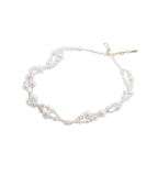 Completedworks Намисто з переробленого золота з перлами та вермелем - Артикул: P208