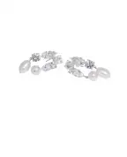 Completedworks Сережки з переробленого срібла з перлами та цирконієм - Артикул: Z57