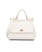 Dolce&Gabbana Кожаная сумка Sicily Large - Артикул: BB6002-B1001