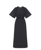 Yves Salomon Сукня зі шкіряними деталями - Артикул: 26EYR03740COAP